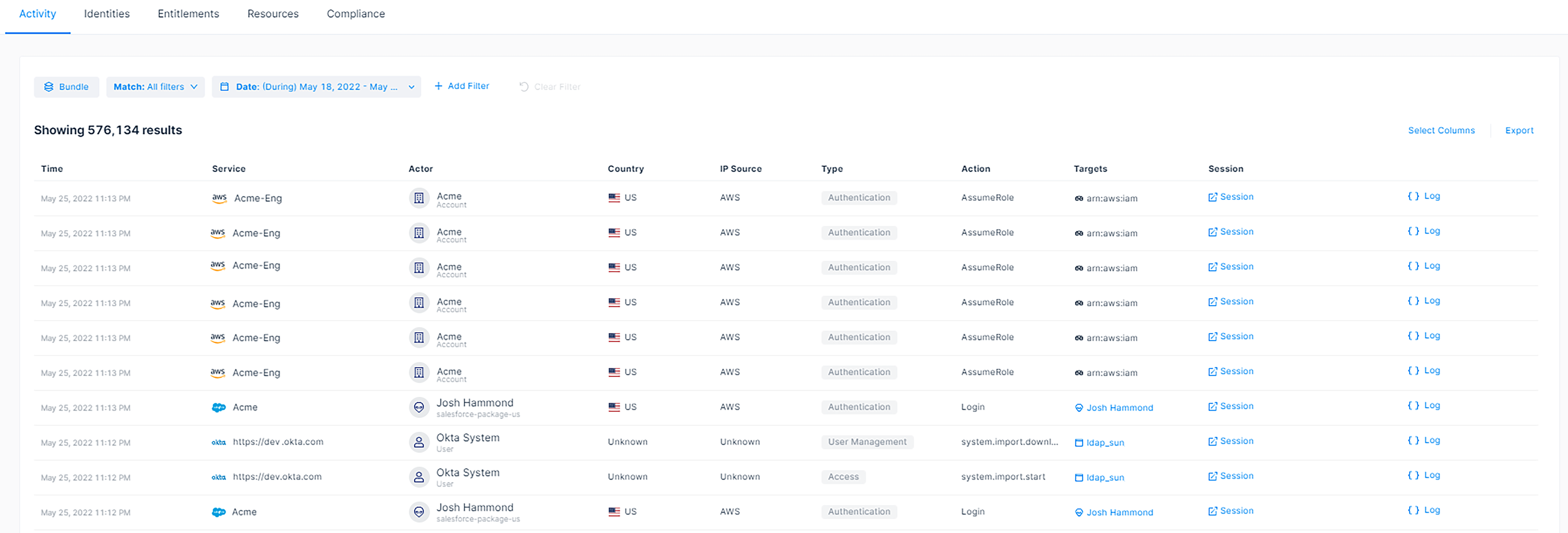 Activité dans AWS Hi-res-2